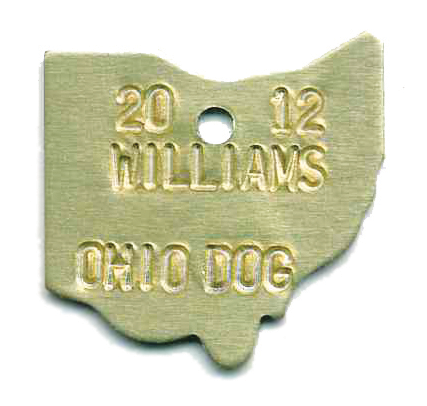 Ohio dog tag